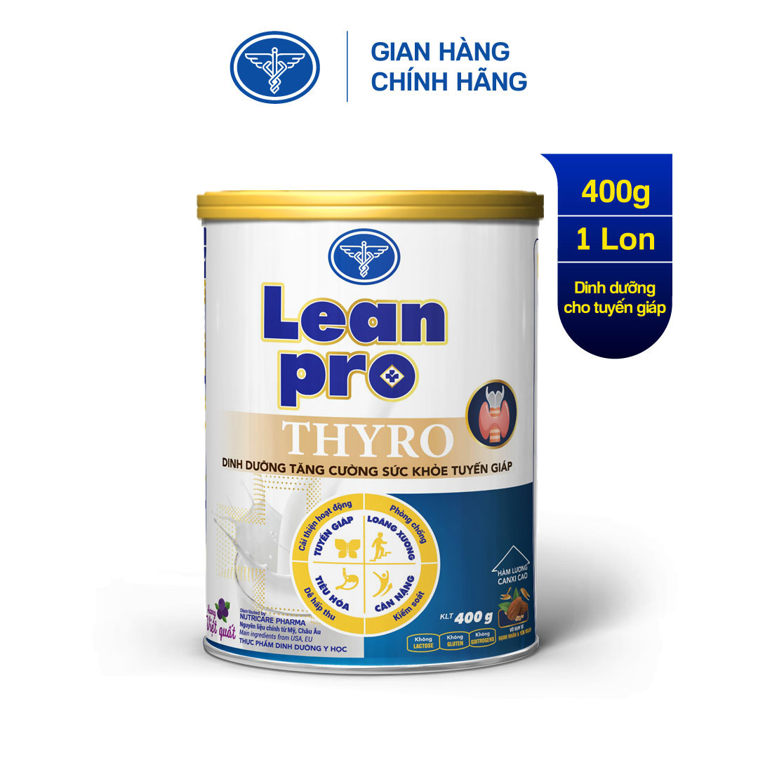 Lon sữa Leanpro Thyro 400g - Sữa dành cho người b.ệnh tuyến giáp