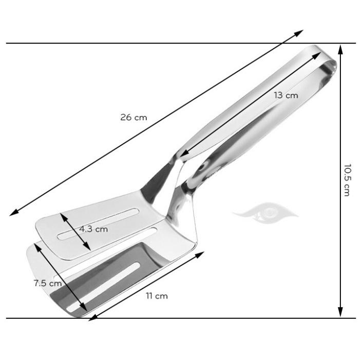 Kẹp inox gắp thức ăn xẻng lật thực phẩm chiên đồ ăn bằng inox (XG04)