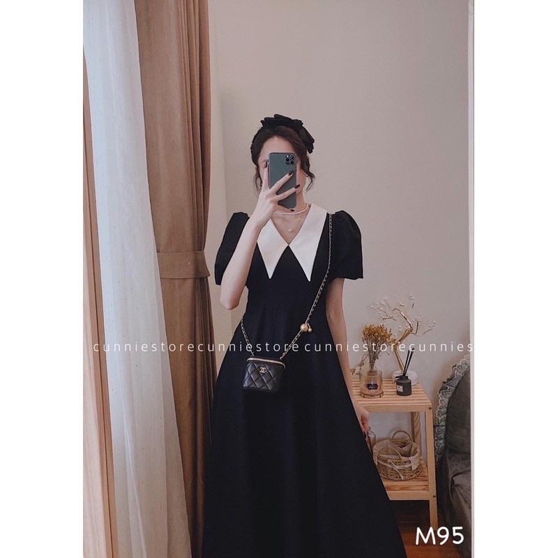 Đầm cổ sơ mi thanh lịch bigsize 60-90kg có mẫu chụp thật