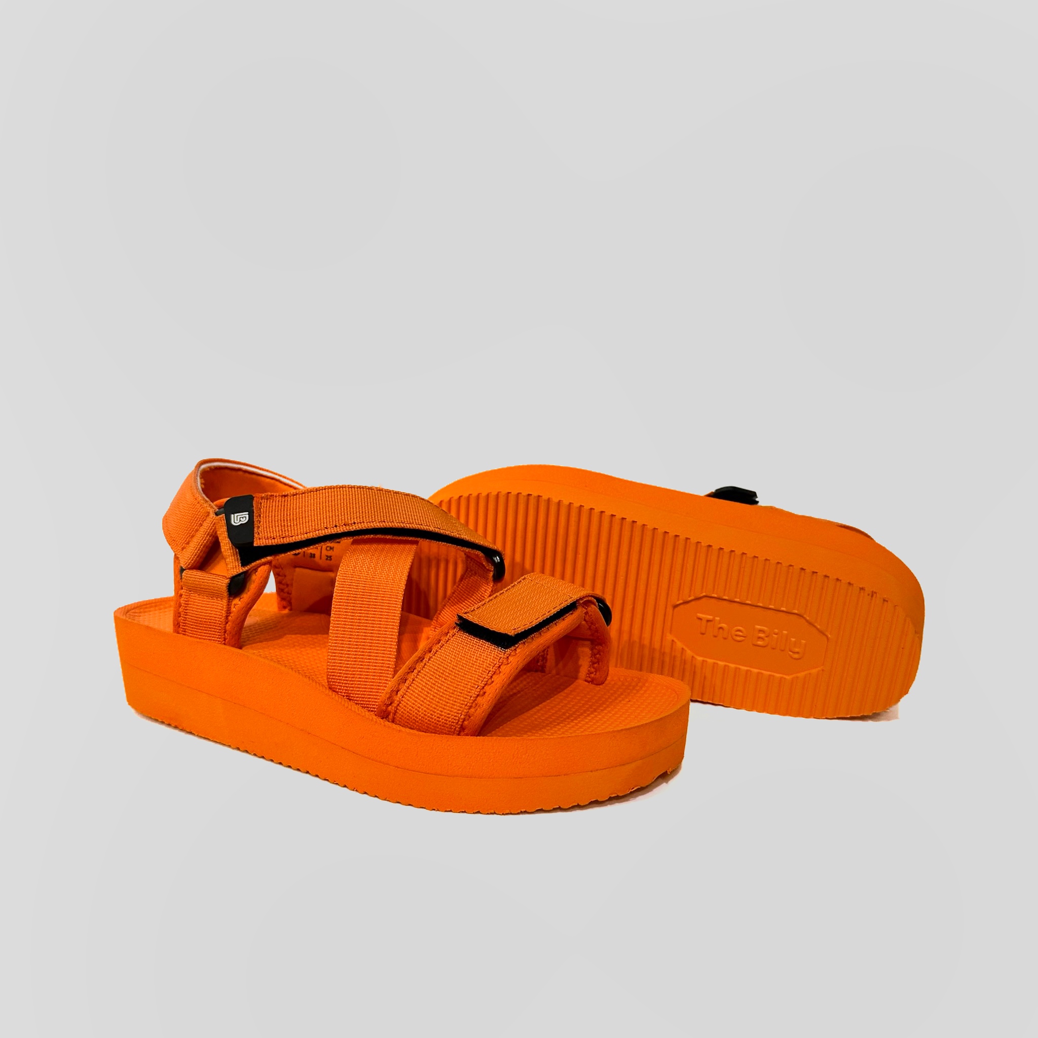 Giày Sandal Nữ The Bily 02W Quai Chéo Đôi - Màu Cam BL02WC