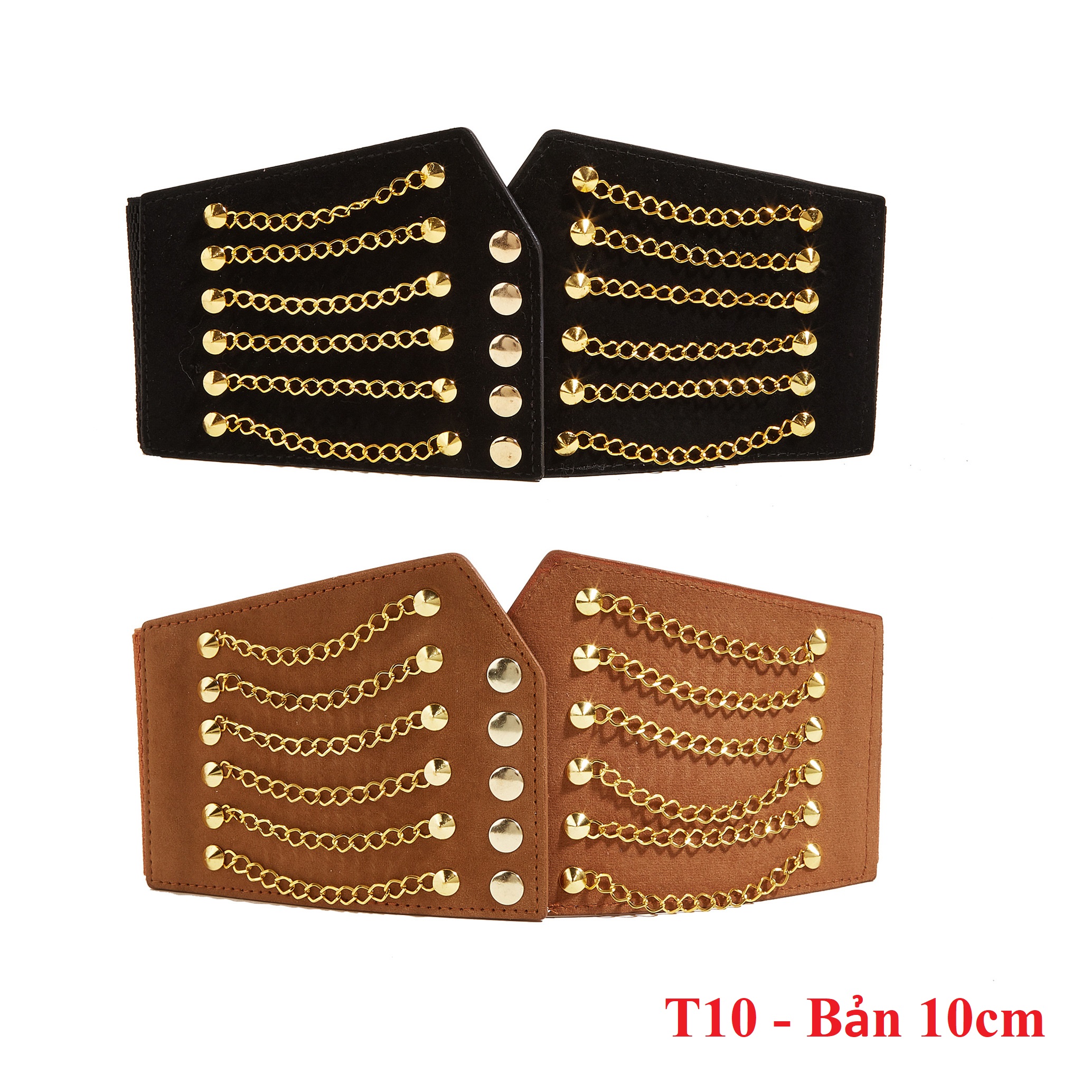 Đai váy Belt nịt nữ bản to 10cm kèm xích T10 HOT