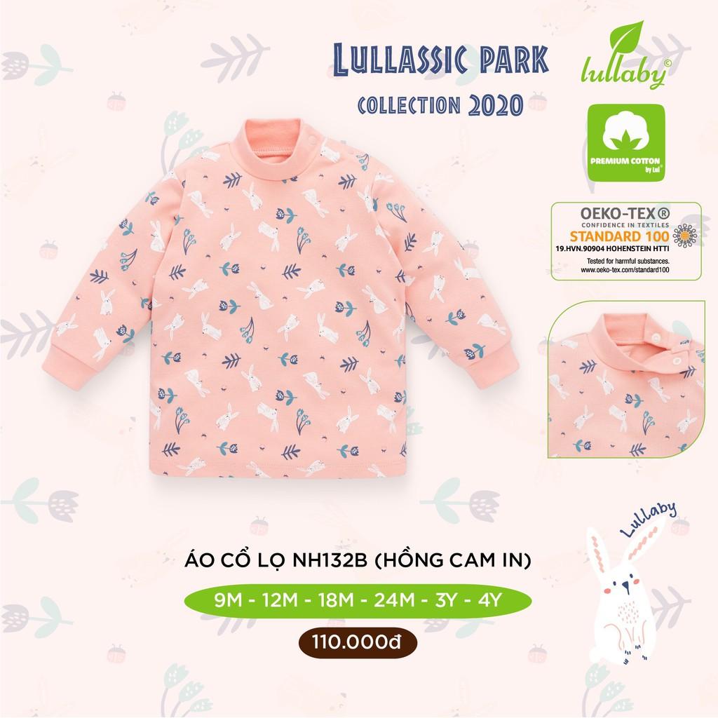 Áo cổ lọ cao cổ chất cotton siêu mềm mịn ấm áp LULLABY cho bé trai bé gái mẫu mới nhất