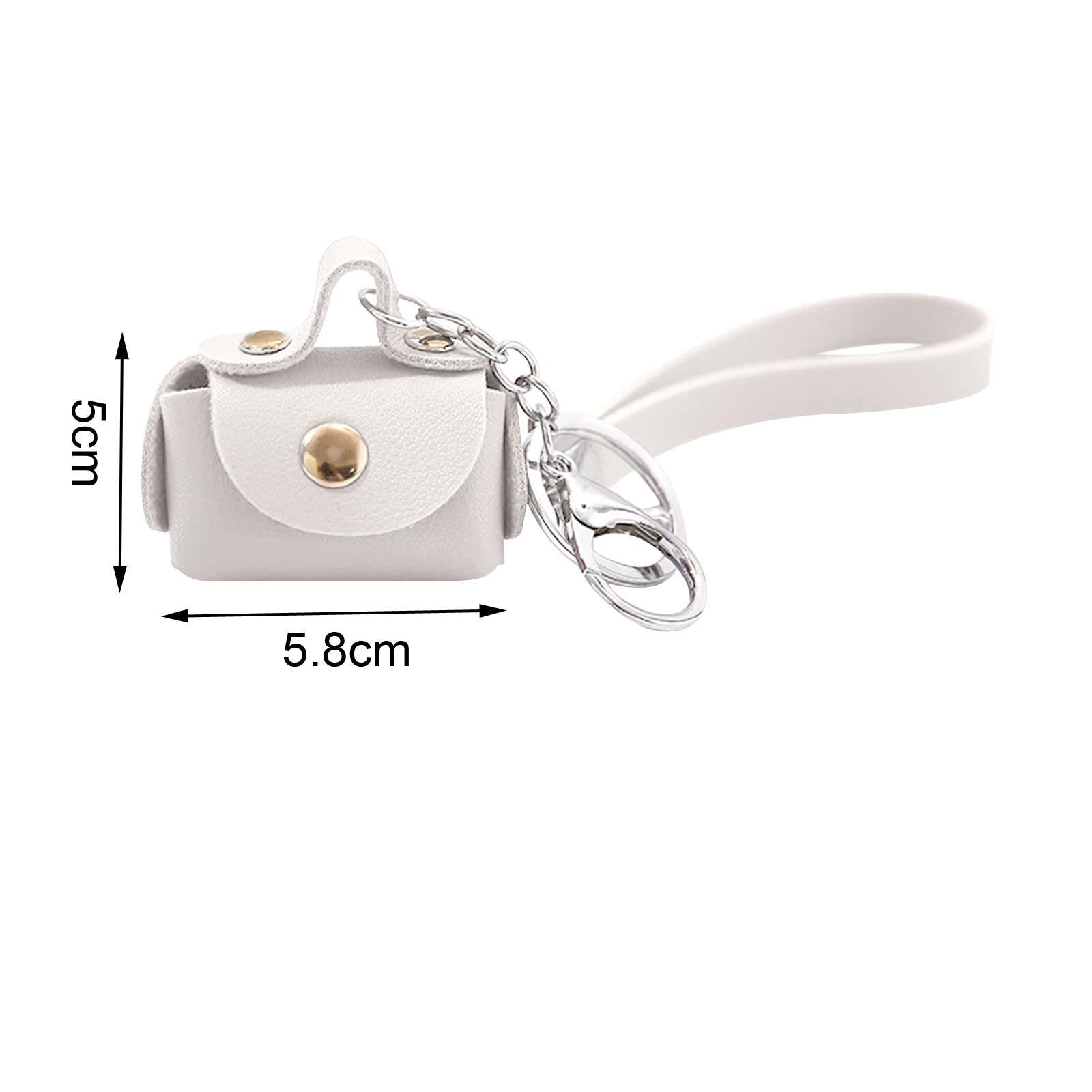 Keychain Key Holder Delicate Purse Keychain Charm for Birthday Gift Girls White