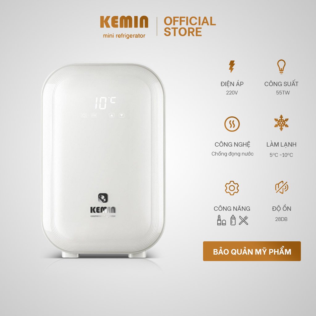 Tủ lạnh mini Kemin K15 - 15L Chính Hãng - Chỉnh nhiệt - Công nghệ chống đọng nước