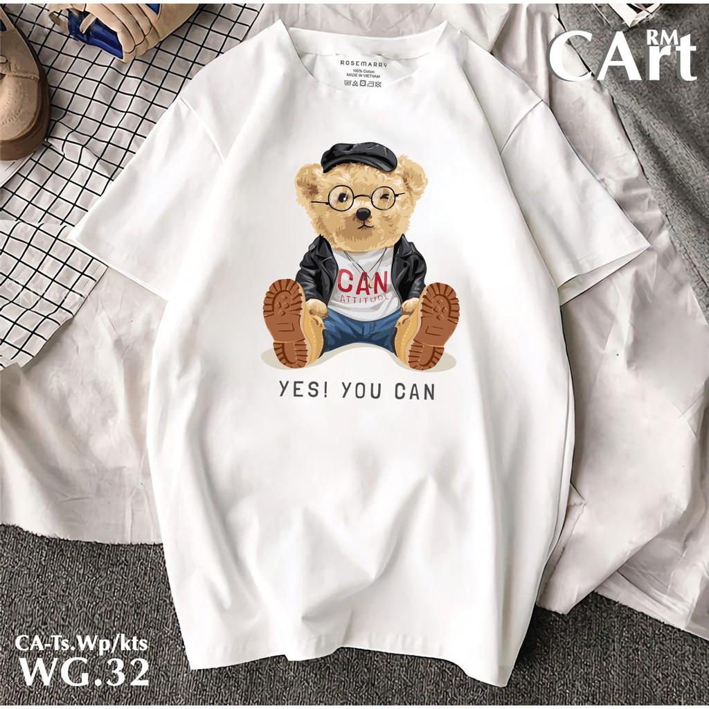 ÁO PHÔNG 100% COTTON IN GẤU CAO CẤP 4