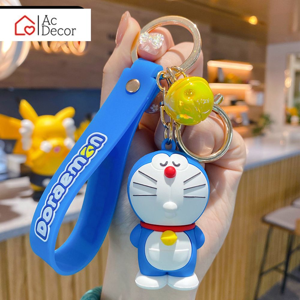 Móc Khóa Doraemon Cao Cấp Kèm Chuông Siêu Đáng Yêu/ Móc Khóa Ô Tô, Xe Máy - Nhiều Mẫu