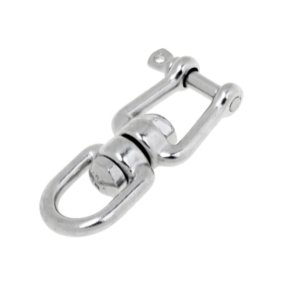 6mm 8mm 2Pcs Marine Stainless Steel Boat Swing Shackle Connecting Jaw