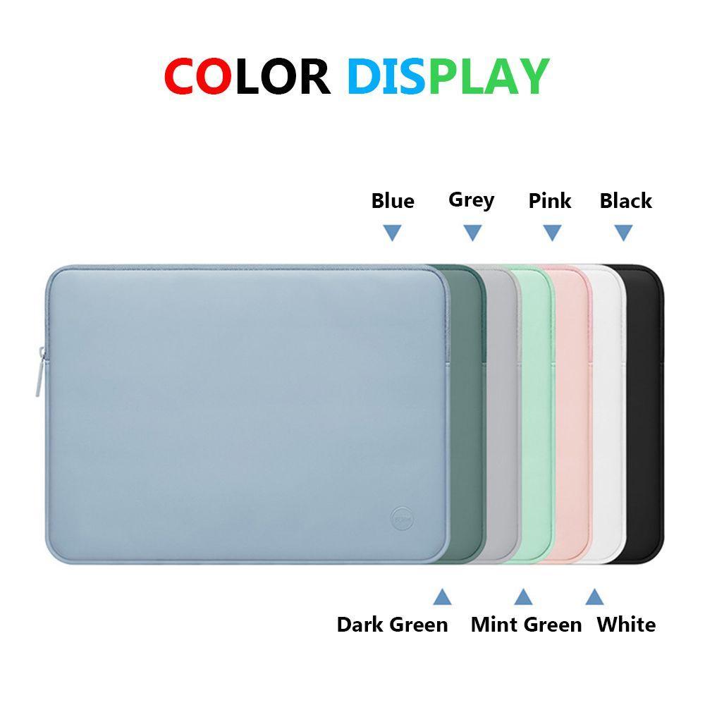 Túi Da Pu Mềm Siêu Mỏng Chống Sốc Nhiều Màu Đựng Laptop Notebook Kích Thước 13 14 15 Inch