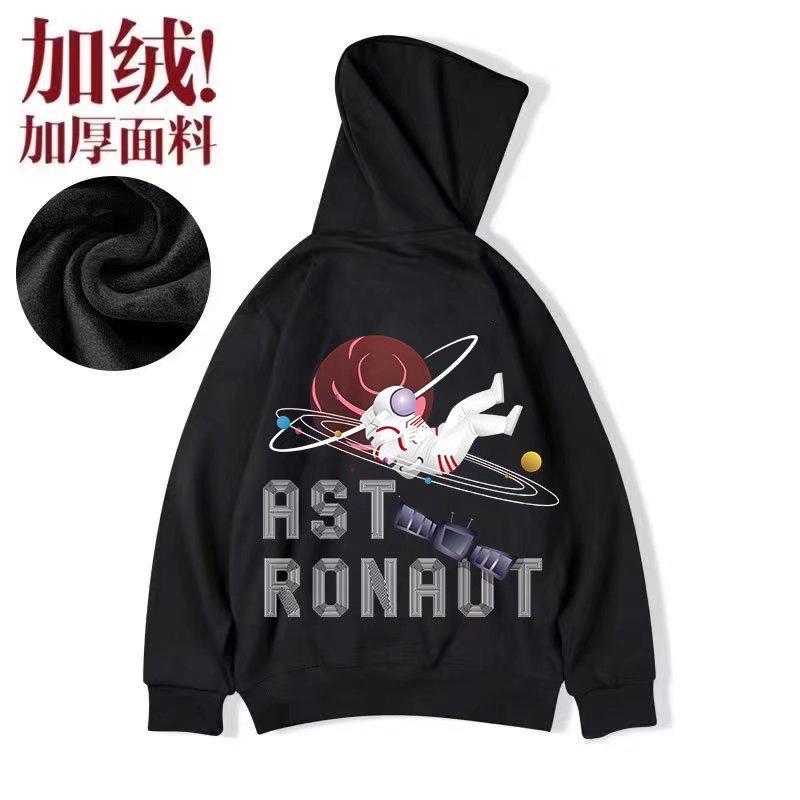 Áo Hoodie In Họa Tiết Phi Hành Gia Phong Cách Đường Phố Hàn Quốc Thời Trang Thu Đông Cho Nam M-8XL