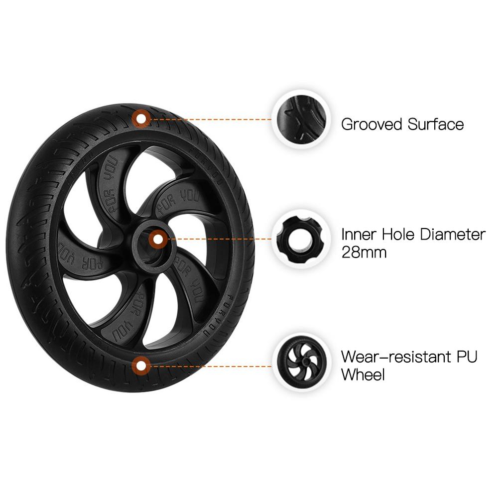 Lốp Đặc Không Khí Nén Cho Xe Điện Pu Giảm Sốc Chống Mài Mòn 200Mm