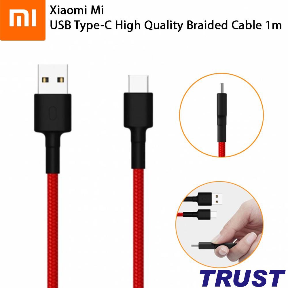 Cáp USB Type-C Xiaomi Mi Type-C Braided Cable 1m SJV4110GL SJX10ZM - Hàng chính hãng