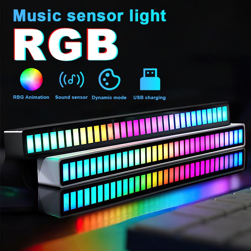 Thanh đèn Led RGB nháy theo nhạc, cảm biến âm thanh siêu nhạy đèn trang trí nhà phòng,có App điều khiển
