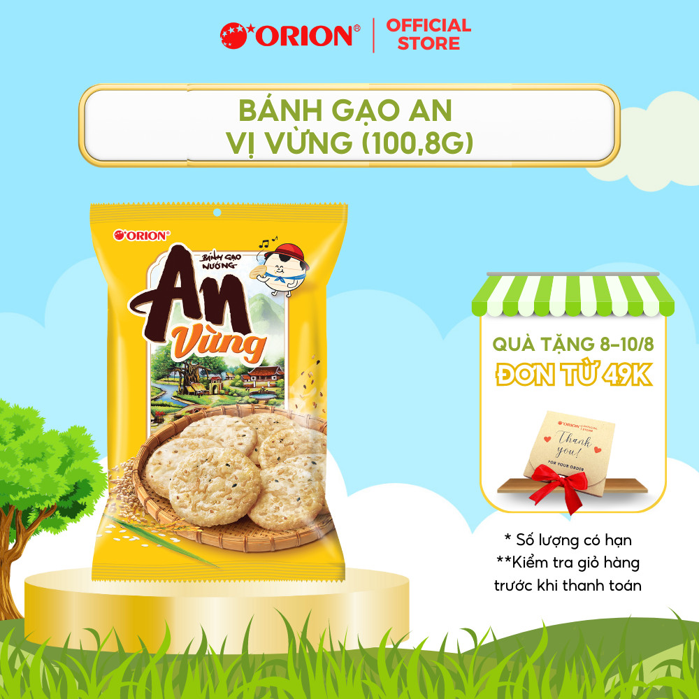 BÁNH GẠO NƯỚNG ORION AN VỪNG 115.2g
