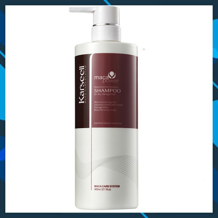Dầu gội siêu mượt phục hồi tóc hư tổn Karseell Maca Essence Moisture shampoo 800ml