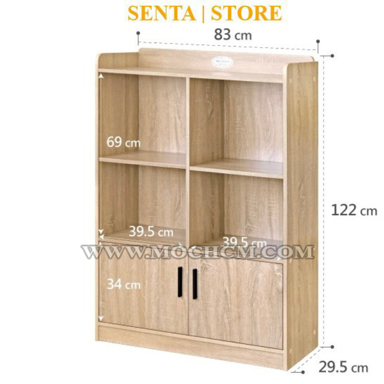 Kệ sách hiện đại trang trí đa năng cho phòng khách và phòng ngủ MOC613