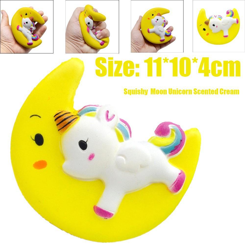 Đồ chơi Squishy hình mặt trăng ngựa kì lân dễ thương |shopsquishydep