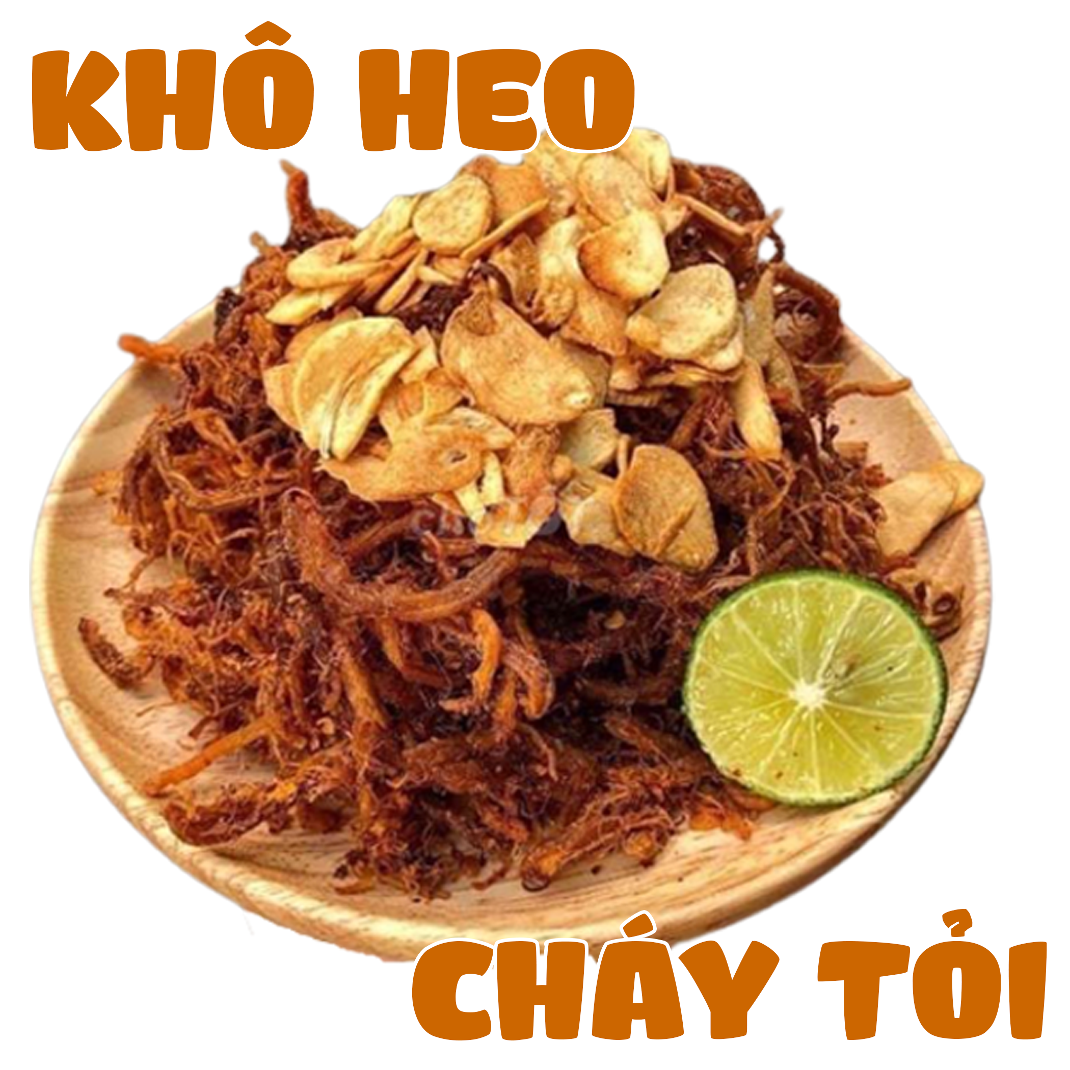 Khô heo cháy tỏi /Thượng hạng /Đồ ăn vặt VƯỜN XANH SẠCH /HỦ 200GRAM/loại ngon