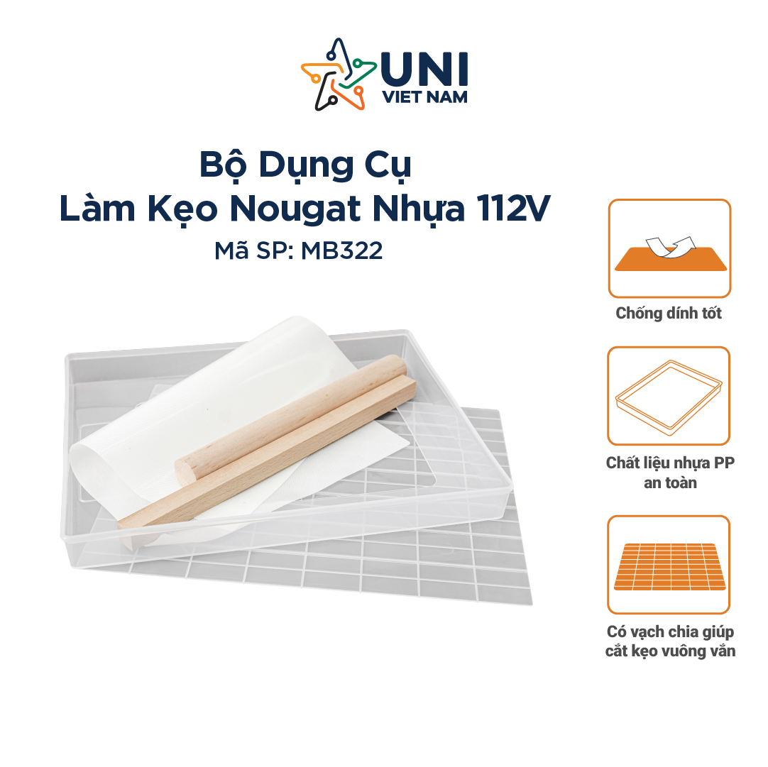  Bộ dụng cụ làm kẹo nougat nhựa 112 Viên MB-322