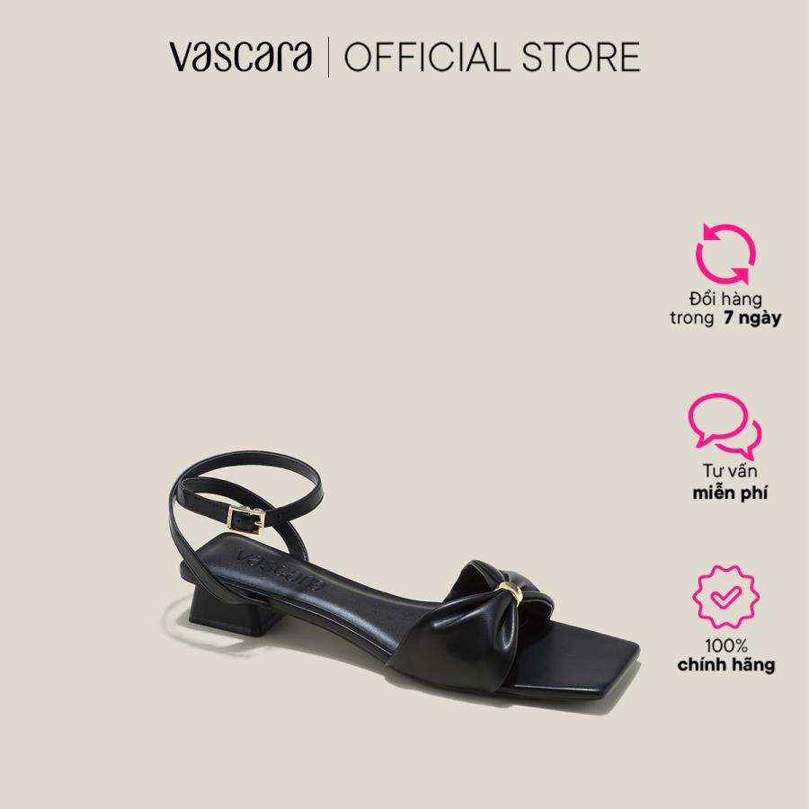 Vascara Giày Sandal Nhấn Quai Nơ Cách Điệu - SDN 0757
