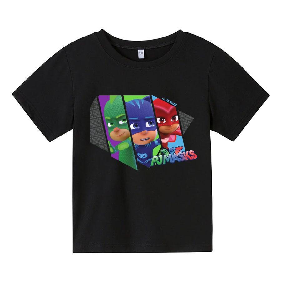 Áo thun cho bé, Áo thun trẻ em PJMASK, 4 màu, có size người lớn, Anam Store