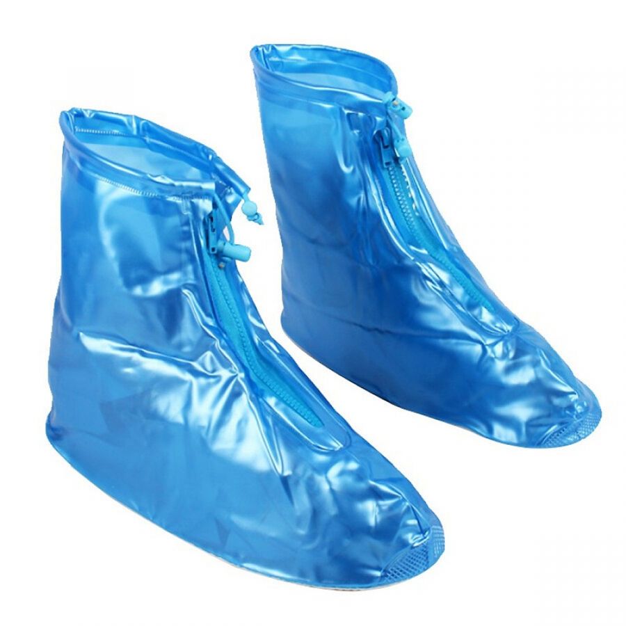 Ủng bọc giày đi mưa chất liệu nhựa dẻo siêu bền đẹp chống trơn trượt - xanh