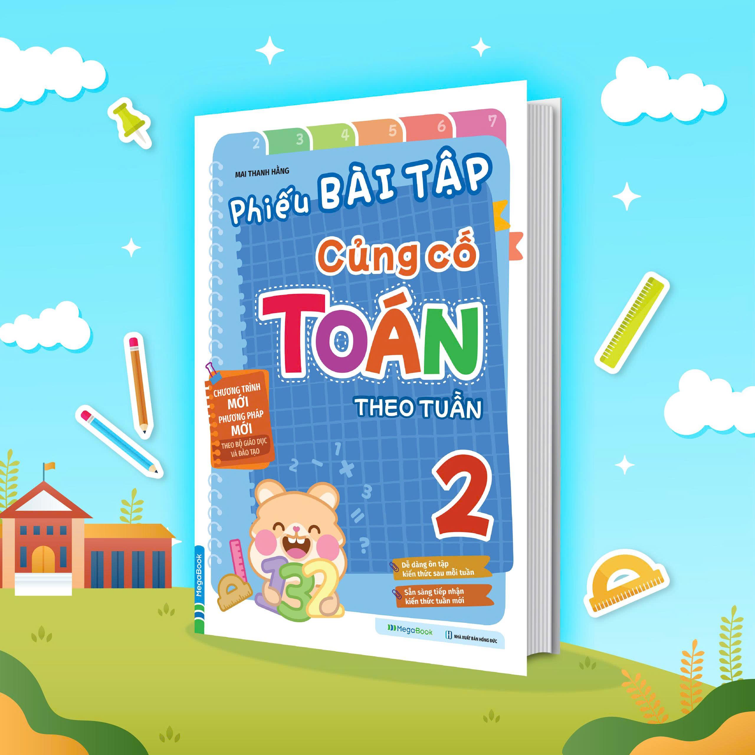 Sách - Phiếu Bài Tập Củng Cố Toán Theo Tuần 2