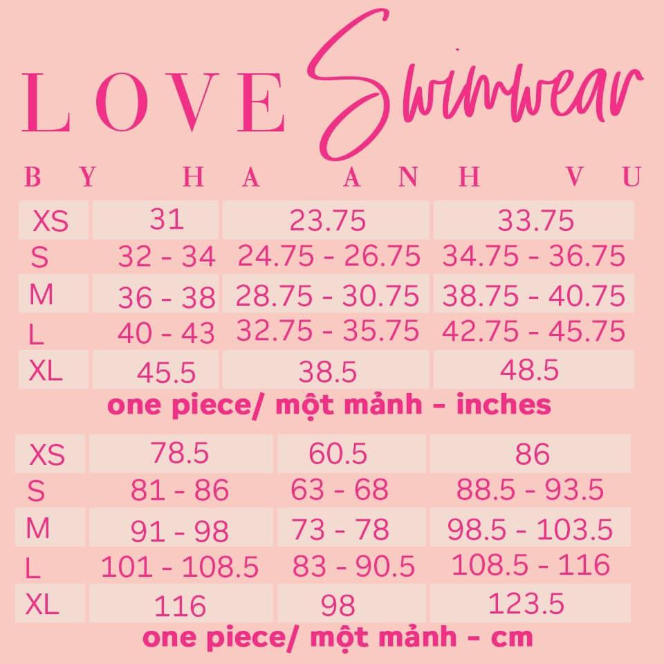 Love Me Two Pieces Swimsuit - Bikini 2 mảnh BW01 đen