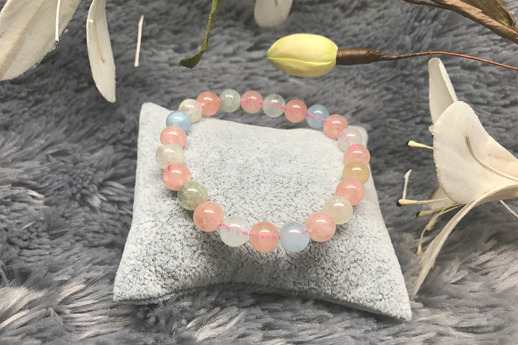 Vòng Tay Đá Beryl Đa Sắc Ngọc Quý Gemstones VPT006