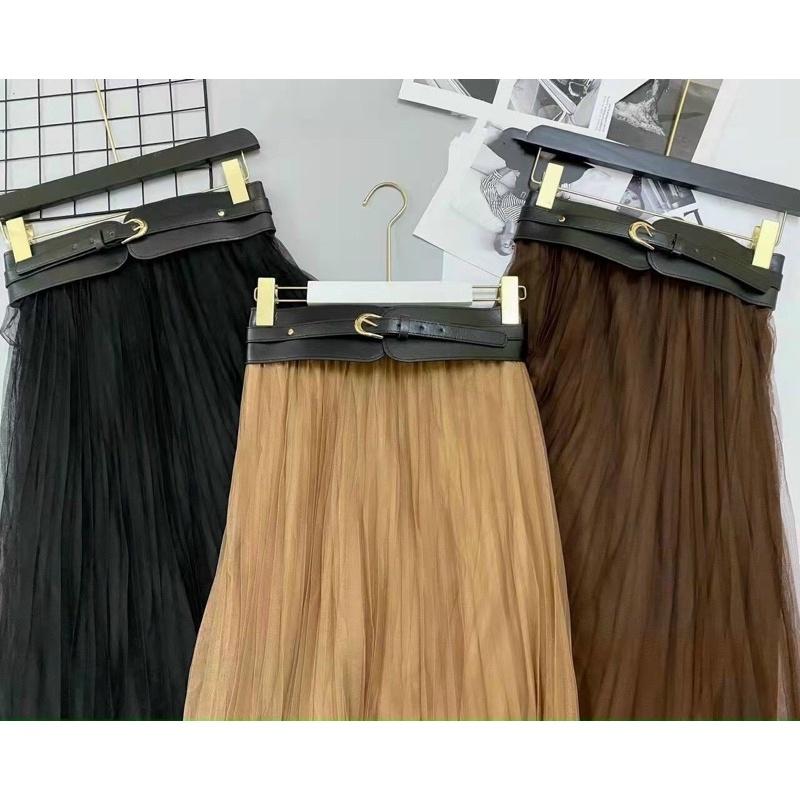 Chân váy công chúa xoè xếp ly