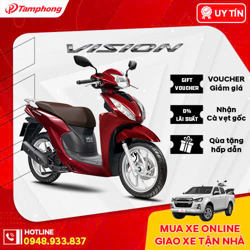 Xe Máy Honda Vision 110cc - Phiên Bản Cao Cấp
