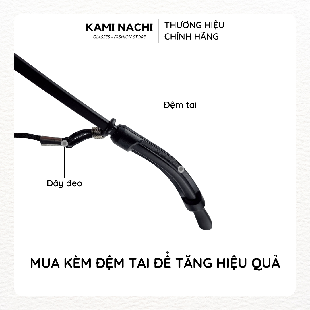 Dây đeo giữ chống trượt, chống rơi cho mắt kính chất liệu dây vải KAMI NACHI