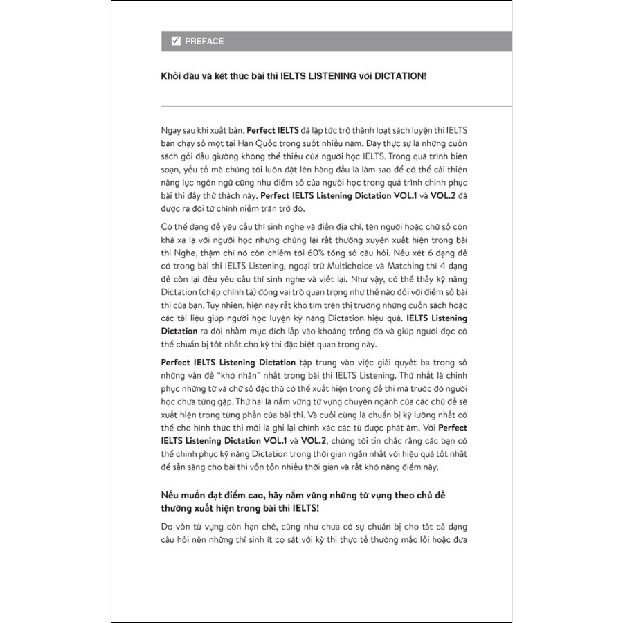 Perfect IELTS Listening Dictation Vol.2