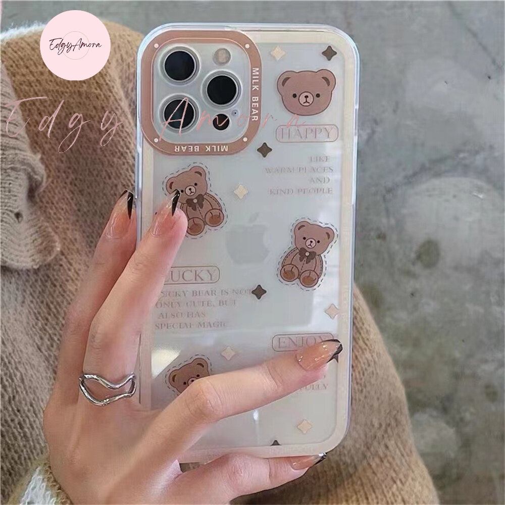Ốp lưng Iphone chống sốc in hình gấu dành cho Iphone 11 / Phone 11 Pro / Iphone 11 Pro Max / Iphone 12 / Iphone 12 Pro / Iphone 12 Pro Max / Iphone 13 / Iphone 13 Pro / IPhone 13 Pro Max / Iphone 14/ Iphone 14 Pro / Iphone 14 Pro Max