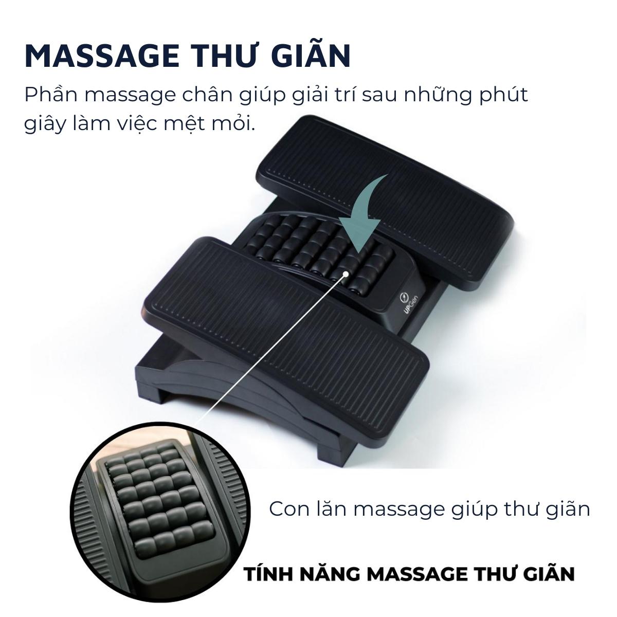 Kê chân công thái học văn phòng kèm massage Upgen