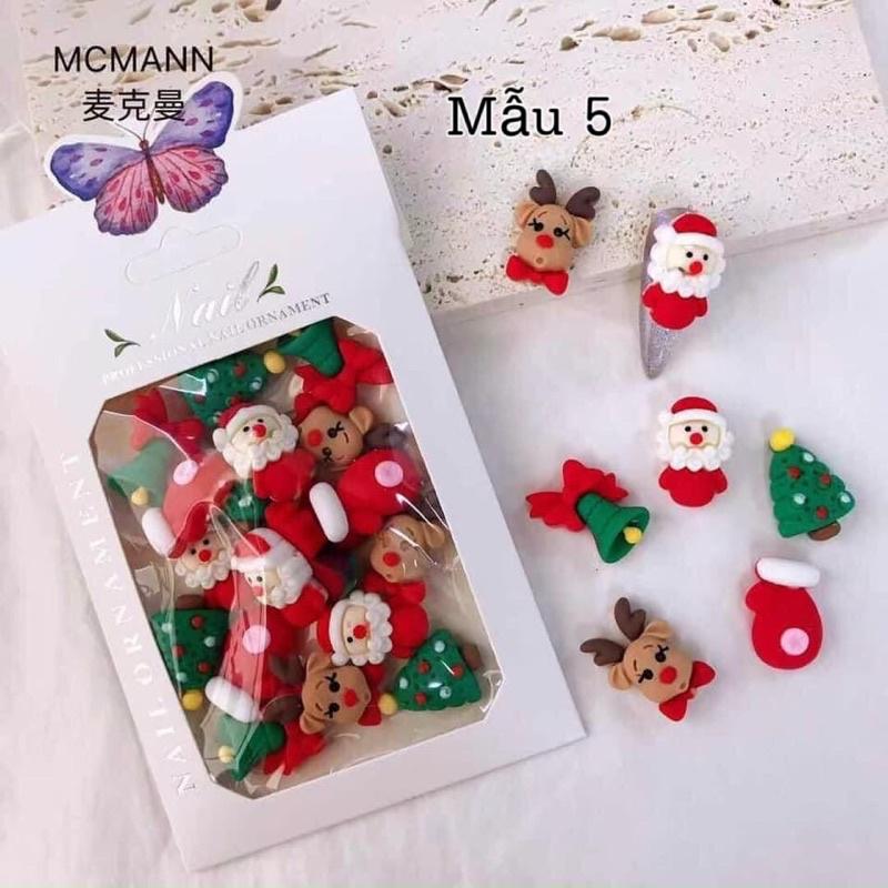 Charm Nơ Bột,Nơ Thủy Tinh, Charm Giáng Sinh