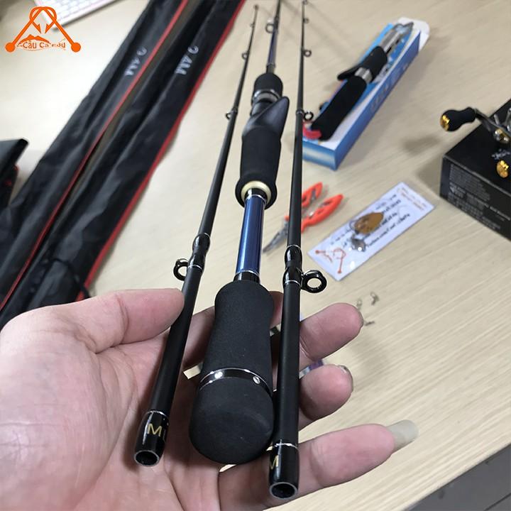 Bộ Cần Câu Lure Máy Ngang Giá Siêu Rẻ Bạo Lực Combo 58 Combo Cần Câu Máy 2 Khúc - Câu Cá E du