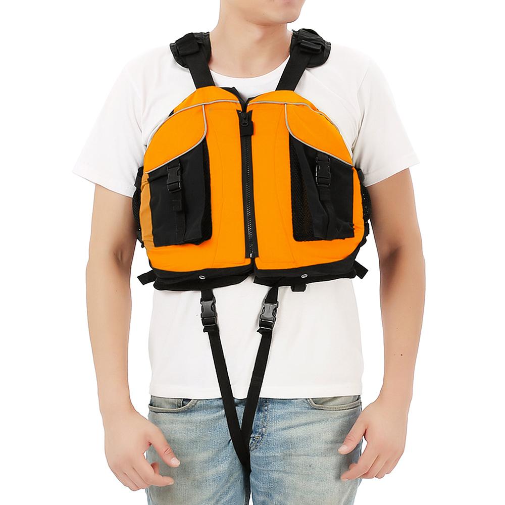 45kg - 100kg Life Jacket Adult Life Vest Adult Swim Vest Safety Float Suit for Water Sports Men Women Survival Jacket