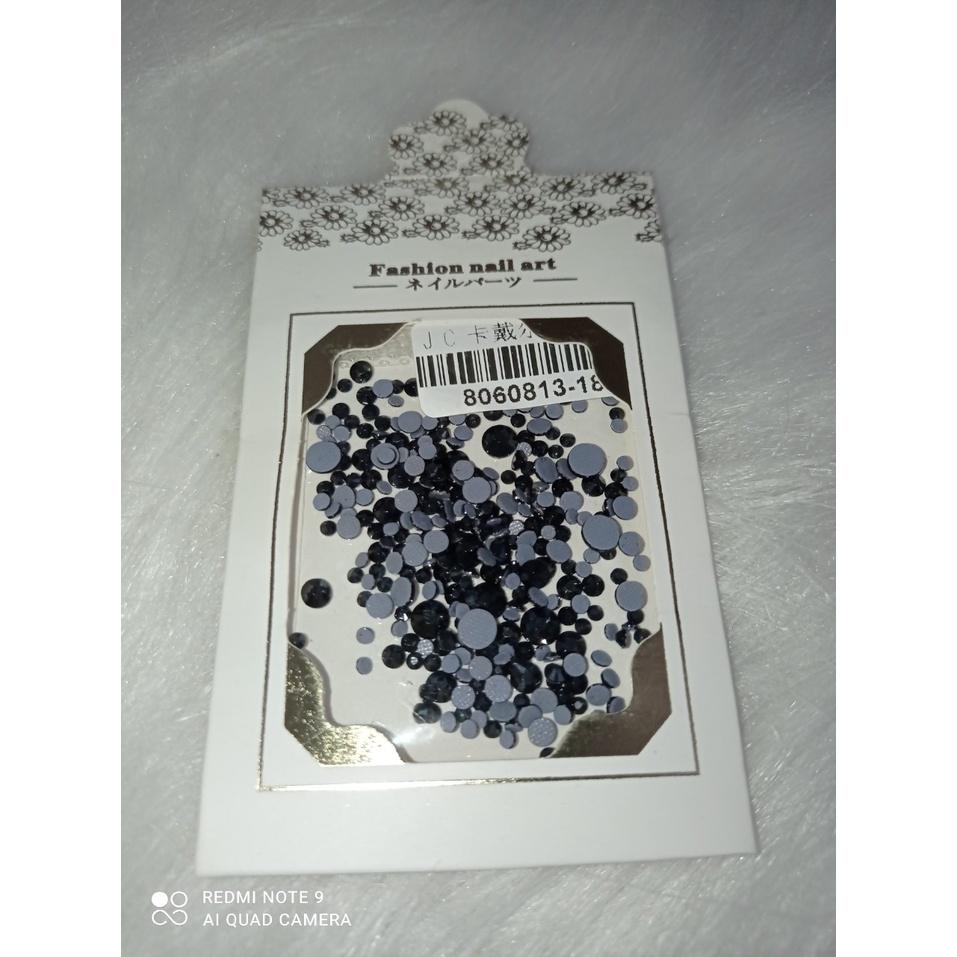 Đá chân keo màu đen, đá chân keo mix size