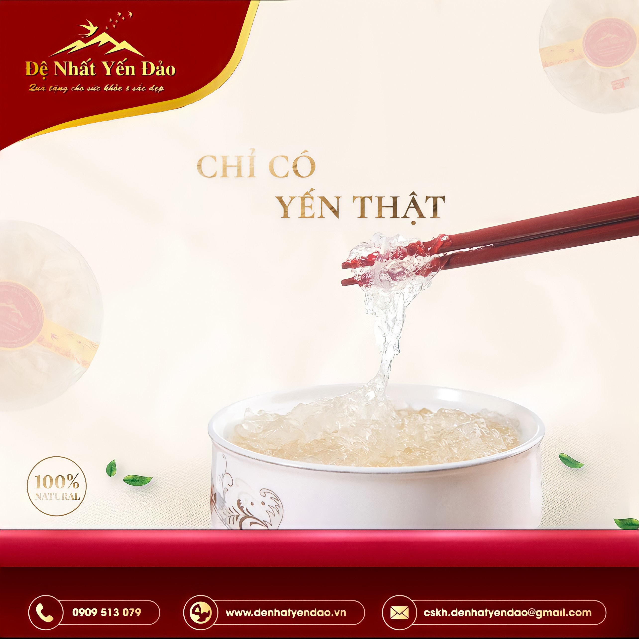 Combo Đệ Nhất Yến Đảo 6  - Yến Hồng Huyết (hộp 100g) + Nấm Đông Trùng Hạ Thảo (lọ10g) - Thập Toàn Đại Bổ - Tăng Cường Đề Kháng - Phục Hồi Nhanh Sau Thai Kỳ - Hỗ Trợ Sinh Lý Nam Nử