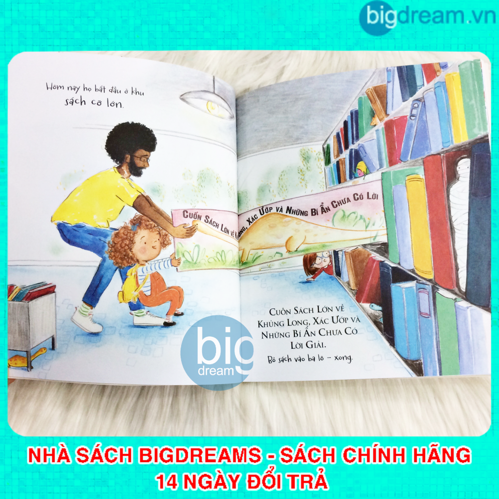 Luna Yêu Ngày Tới Thư Viện - Truyện kể cho bé trước giờ đi ngủ - Sách thiếu nhi nuôi dưỡng tình cảm gia đình