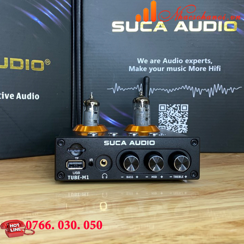 Pre Đèn SUCA AUDIO TUBE M1 - Đọc USB/ Thẻ Nhớ/ Bluetooth 5.0/ Điều Khiển Từ Xa - Hàng Chính Hãng