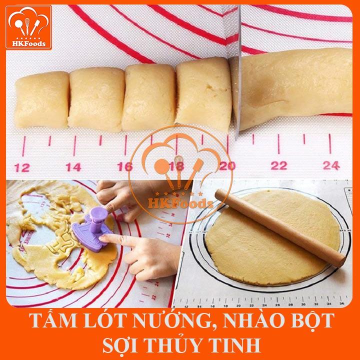 Tấm nướng nhào bột silicon sợi thủy tinh 60 x 40cm