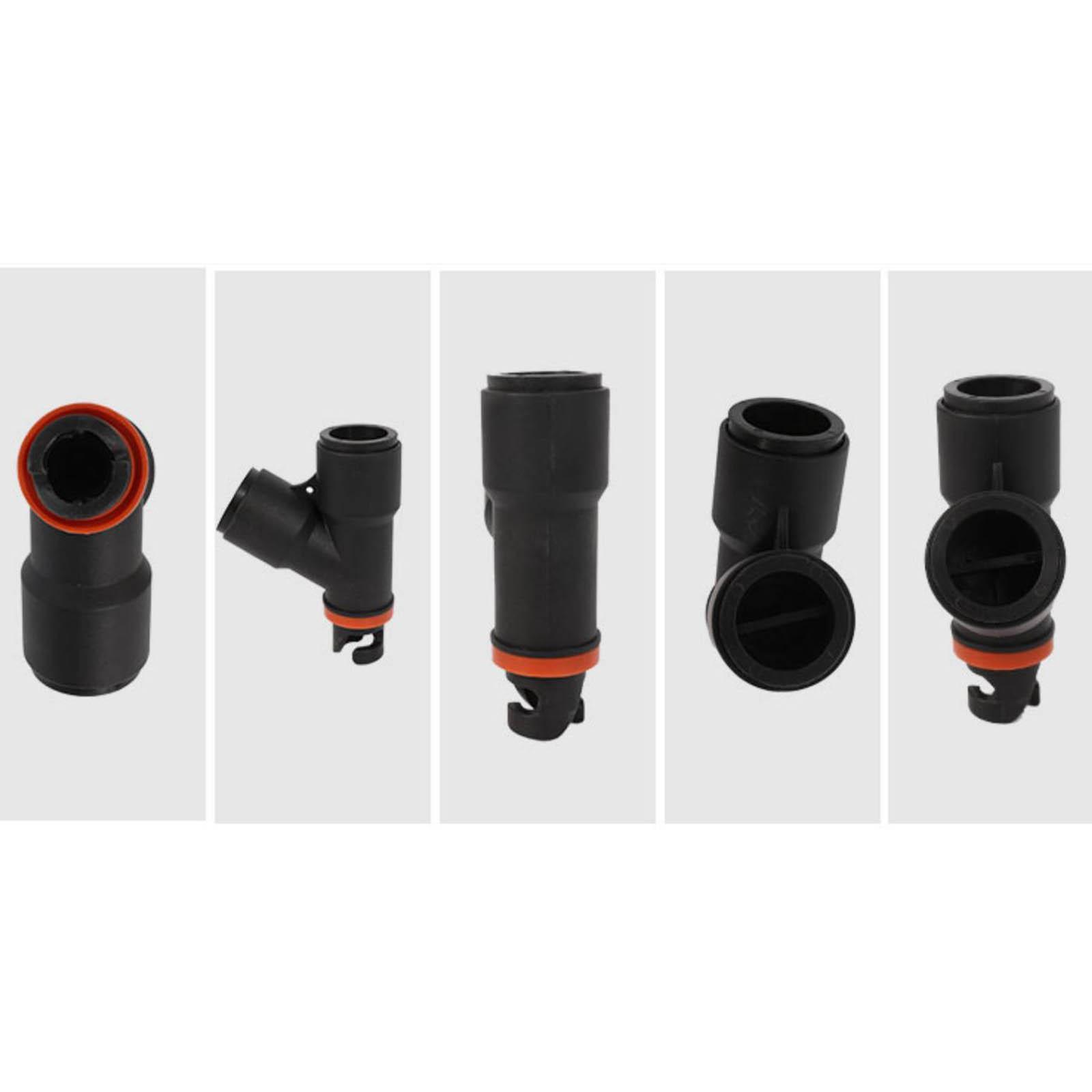 Inflatable Boat Air Valve Adaptor Dual Head Air Pump Adapter Connector
