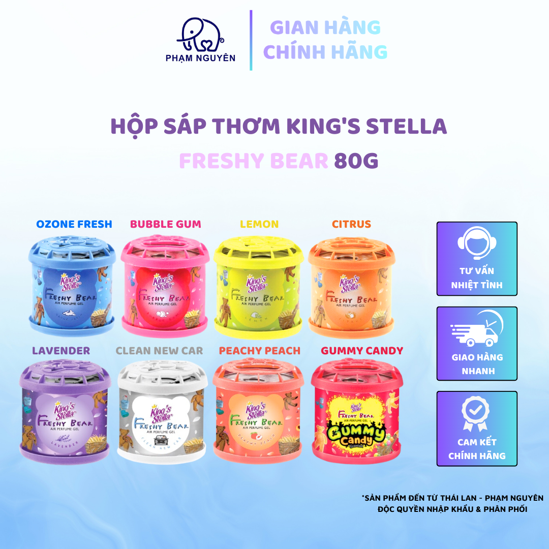 SÁP THƠM KING'S STELLA FRESHY BEAR GEL 80G