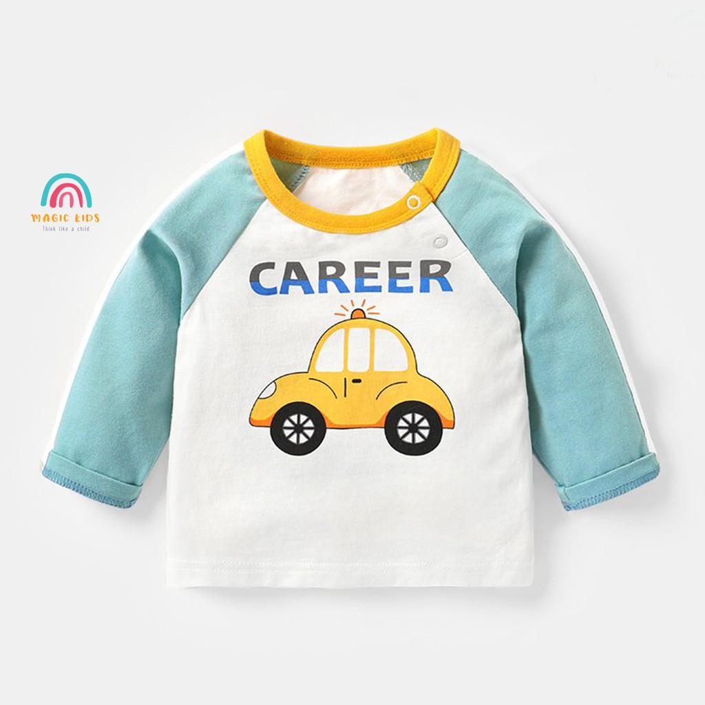 Áo thun dài tay hoạt hình ngộ nghĩnh cho bé trai AO20015 - MAGICKIDS