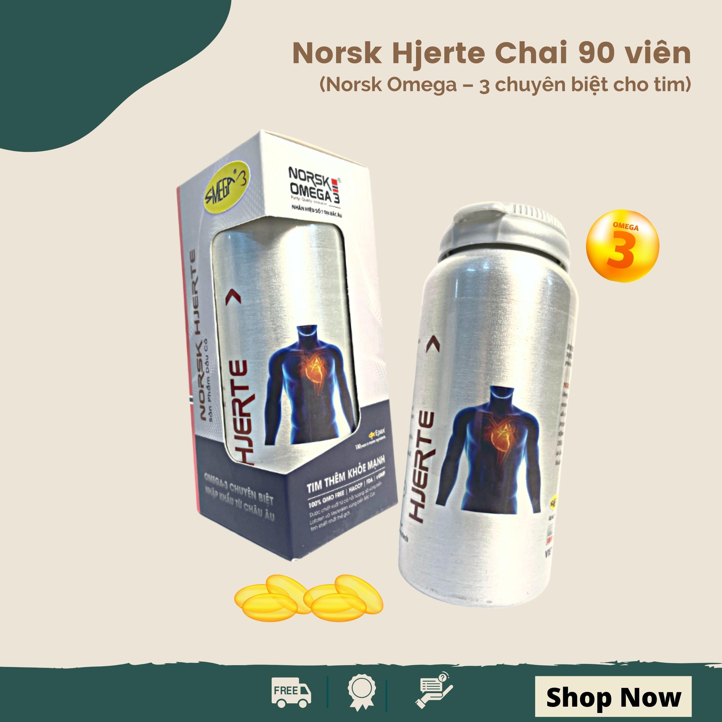 Norsk - Omega 3 HJERTE - Cho tim thêm khỏe mạnh