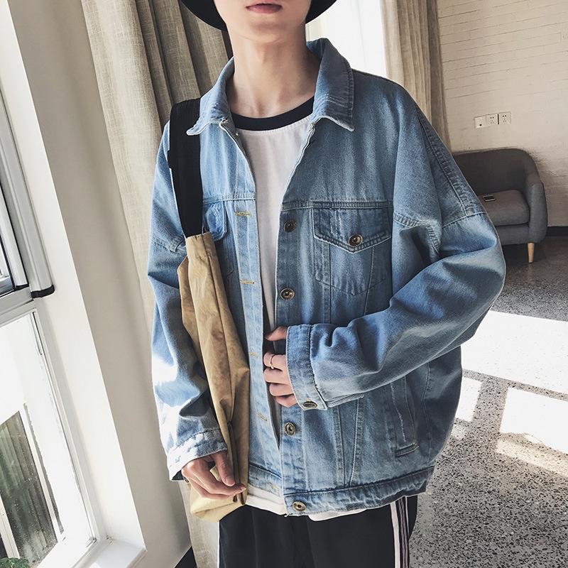 Áo khoác jean nam form rộng Hàn quốc cao cấp bigsize cá tính sành điệu - DynYouth