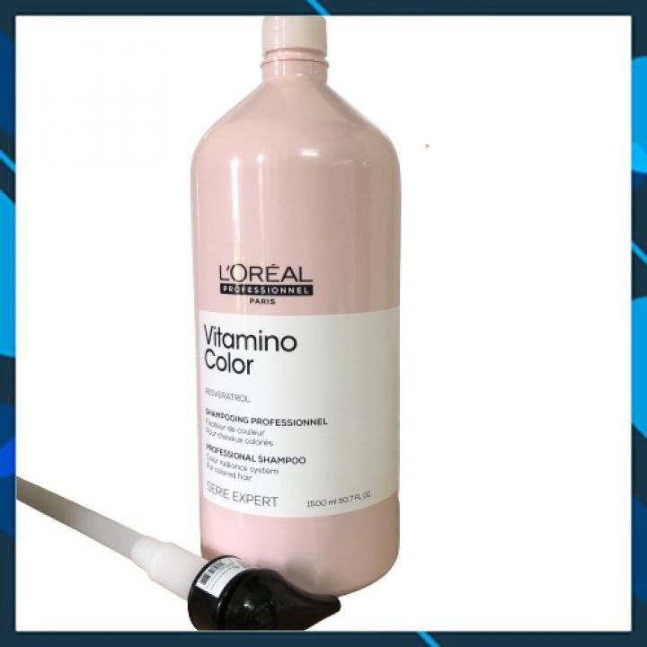 DẦU GỘI GIỮ MÀU TÓC NHUỘM L'OREAL SERIE EXPERT VITAMINO COLOR PROFESSIONAL SHAMPOO NEW 1500ML