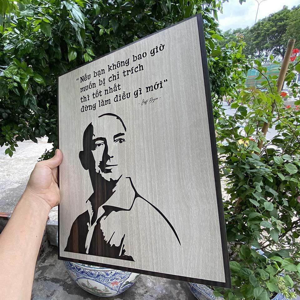Tranh gỗ tạo động lực trang trí văn phòng - "Nếu bạn không bao giờ muốn bị chỉ trích thì tốt nhất đừng làm điều gì mới"