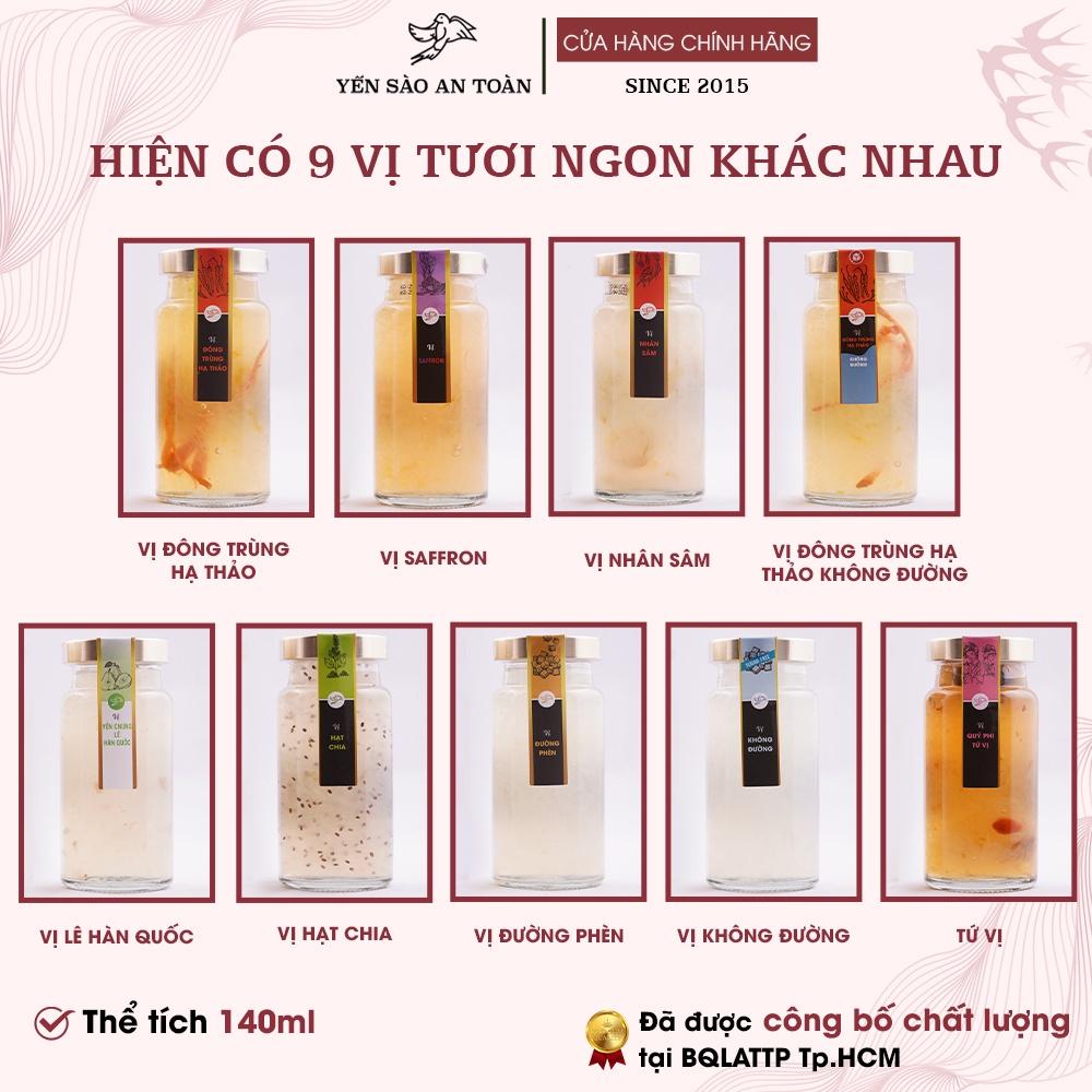 Thùng 30 hũ yến chưng sẵn 140ml GIẢM SÂU SIÊU TIẾT KIỆM cho gia đình MIX ĐẾN 9 vị ĐẬM ĐẶC YẾN TƯƠI từ Yến Sào An Toàn